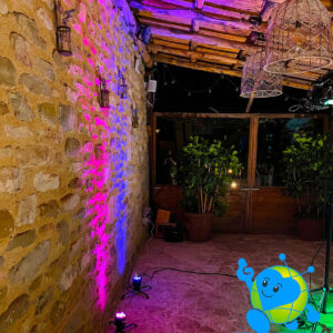 Ambient lighting service – Rental of battery-powered lights for architectural illumination