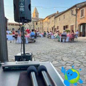 Dinner audio service – Professional sound system rental with dedicated Technician for Reception and Dinner