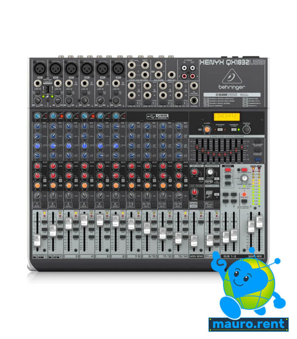 Behringer Xenyx QX1832 USB - Noleggio mixer audio professionale