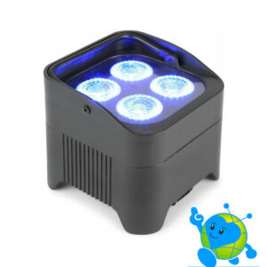 BeamZ BBP94 Battery uplight Par 4 x 10 W - Noleggio faretto LED a batteria wireless